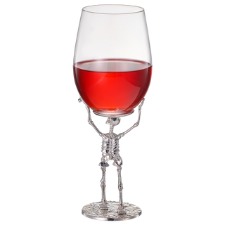 Stemmed Skeleton Wine Glass Single 19OZ Halloween Skeleton Glasses 10 H Goth Gifts Skeleton Gifts Sk