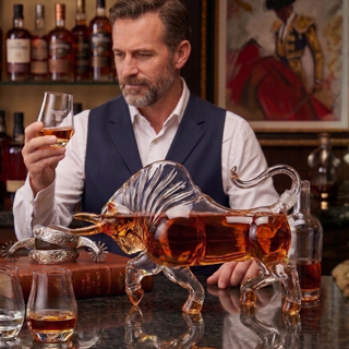 Bull Decanter Premium Barware Gift Elegant Drinkware Collection