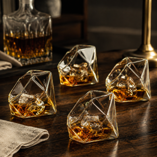 Diamond Glasses Premium Barware Gift Elegant Drinkware Collection