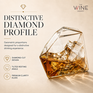 Diamond Glasses Premium Barware Gift Elegant Drinkware Collection