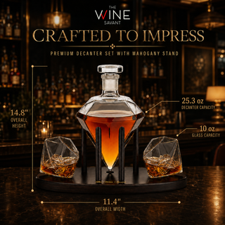 Diamond Decanter Gift Premium Barware Gift Elegant Drinkware Collection