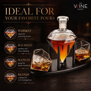 Diamond Decanter Gift Premium Barware Gift Elegant Drinkware Collection