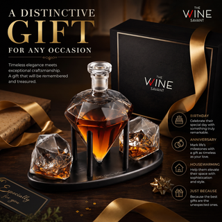 Diamond Decanter Gift Premium Barware Gift Elegant Drinkware Collection