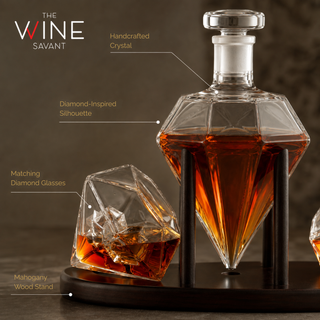 Diamond Decanter Gift Premium Barware Gift Elegant Drinkware Collection