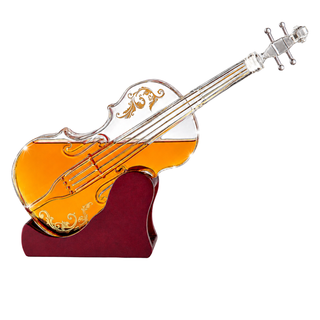 Glass Violin Decanter Premium Barware Gift Elegant Drinkware Collection