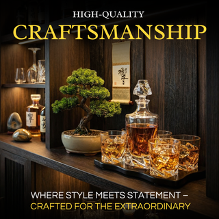 European Style Whiskey And Wine Decanter Premium Barware Gift