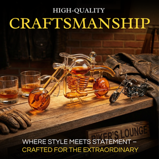 Motorcycle Whiskey Decanter Premium Barware Gift Elegant Drinkware Collection