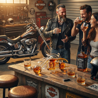 Motorcycle Whiskey Decanter Premium Barware Gift Elegant Drinkware Collection