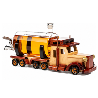 Truck Trucker Whiskey Decanter For Bourbon Scotch Or Whiskey Fathers Gift 1000ML 18l By The Wine Sav