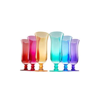 Unbreakable Color Hurricane Glasses Set Of 6 100 Tritan Drinkware 14 Oz Acrylic Dishwasher Safe Shat