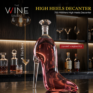 Stiletto Whiskey And Wine Decanter Premium Barware Gift Elegant Drinkware Collection