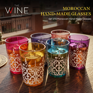 Moroccan Glasses Artisan Hand Made Multipurpose 170 Ml 6 Oz Tea Coffee And Wine Moroccan Hot Cold Tu