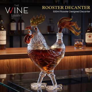 Chicken Whiskey And Wine Decanter Premium Barware Gift Elegant Drinkware Collection