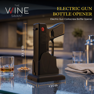 Electric Gun Wine Corkscrew Bottle Opener Rechargeable Holster Base
