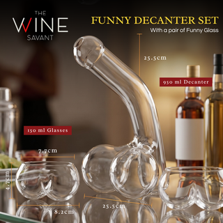 Penis Whiskey Decanter With Two Whiskey Glasses Unique Funny Glass Container For Scotch Tequila Bran