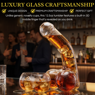 Penis Whiskey Decanter With Two Whiskey Glasses Unique Funny Glass Container For Scotch Tequila Bran
