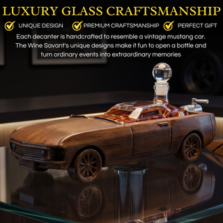 Mustang Car Wine Whiskey Decanter Set 500ML By 13 L Ford Mustang Gifts Ford Gifts Wo