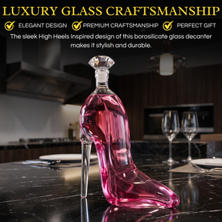 Stiletto Whiskey And Wine Decanter Premium Barware Gift Elegant Drinkware Collection