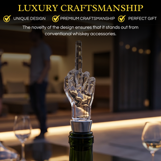 Unique Wine Bottle Stopper Funny Wine Cork Beverage Bottle Sealer Middle Finger Shaped Gag Gift For