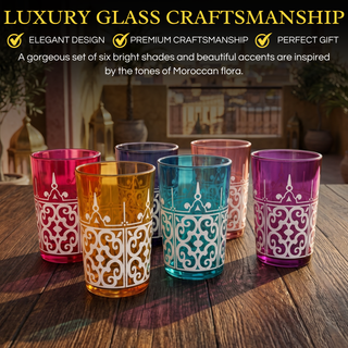 Moroccan Glasses Artisan Hand Made Multipurpose 170 Ml 6 Oz Tea Coffee And Wine Moroccan Hot Cold Tu