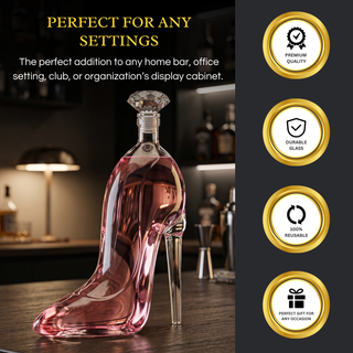 Stiletto Whiskey And Wine Decanter Premium Barware Gift Elegant Drinkware Collection