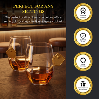 Pickleball Stemless Wine Glasses Set Of 2 Stuck In The Glass Pickle Ball Cocktail Glassware Player E