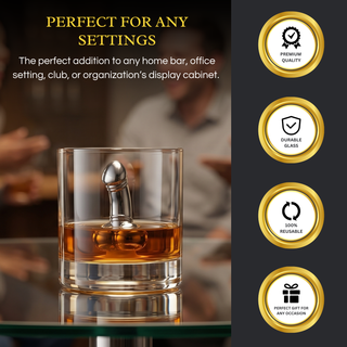 Unique Whiskey Wine Chiller Funny Liquor Ice Chilling Suction Cup Beverage Cooler Peni Shaped Gag Gi