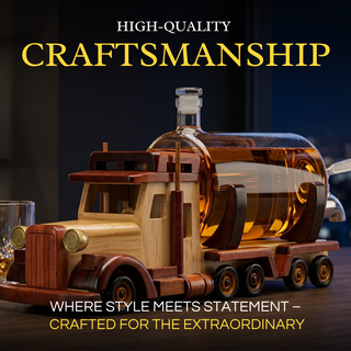 Truck Trucker Whiskey Decanter For Bourbon Scotch Or Whiskey Fathers Gift 1000ML 18l By The Wine Sav