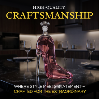 Stiletto Whiskey And Wine Decanter Premium Barware Gift Elegant Drinkware Collection