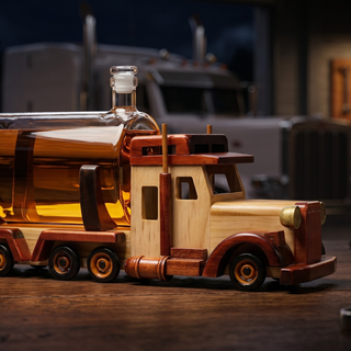 Truck Trucker Whiskey Decanter For Bourbon Scotch Or Whiskey Fathers Gift 1000ML 18l By The Wine Sav