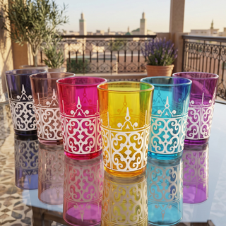 Moroccan Glasses Artisan Hand Made Multipurpose 170 Ml 6 Oz Tea Coffee And Wine Moroccan Hot Cold Tu