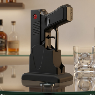 Electric Gun Wine Corkscrew Bottle Opener Rechargeable Holster Base