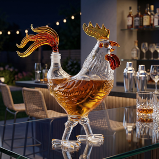 Chicken Whiskey And Wine Decanter Premium Barware Gift Elegant Drinkware Collection