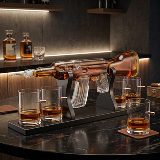 Rifle M16 Gun Decanter Premium Barware Gift Elegant Drinkware Collection