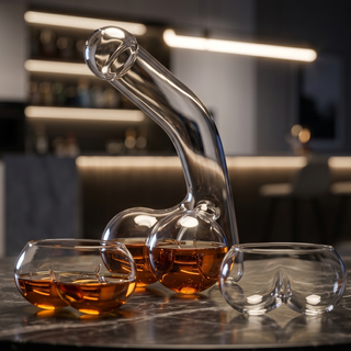 Penis Whiskey Decanter With Two Whiskey Glasses Unique Funny Glass Container For Scotch Tequila Bran