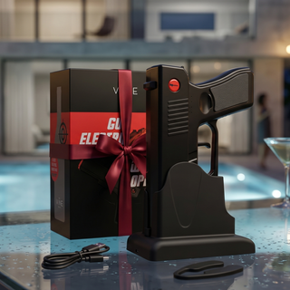 Electric Gun Wine Corkscrew Bottle Opener Rechargeable Holster Base