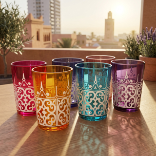 Moroccan Glasses Artisan Hand Made Multipurpose 170 Ml 6 Oz Tea Coffee And Wine Moroccan Hot Cold Tu