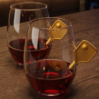 Pickleball Stemless Wine Glasses Set Of 2 Stuck In The Glass Pickle Ball Cocktail Glassware Player E