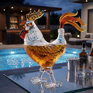 Chicken Whiskey And Wine Decanter Premium Barware Gift Elegant Drinkware Collection