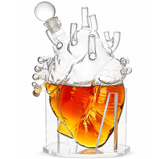 Heart Decanter Whiskey Wine Decanter Set By Organ Aerator Funny Gift For That Someon