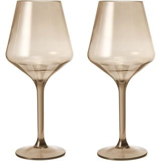 Floating Wine Glasses For Pool Set Of 2 15 Oz Shatterproof Poolside Wine Glasses Tritan Plastic Reus