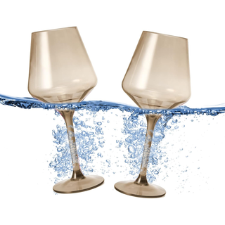 Floating Wine Glasses For Pool Set Of 2 15 Oz Shatterproof Poolside Wine Glasses Tritan Plastic Reus
