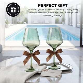 Floating Wine Glasses For Pool Set Of 2 15 Oz Shatterproof Poolside Wine Glasses Tritan Plastic Reus