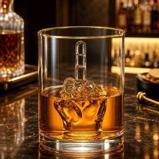Middle Finger Gifts Whiskey Glass Single Novelty Whiskey Wine Funny Gift For That Someone You Love M