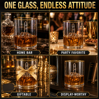 Middle Finger Gifts Whiskey Glass Single Novelty Whiskey Wine Funny Gift For That Someone You Love M