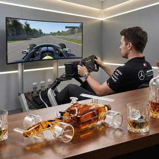 F1 Racecar Whiskey Decanter 8 12OZ Scotch Bourbon Liquor Decanter For Car Lovers Formula 1 Racing En