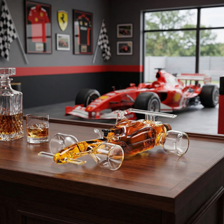 F1 Racecar Whiskey Decanter 8 12OZ Scotch Bourbon Liquor Decanter For Car Lovers Formula 1 Racing En