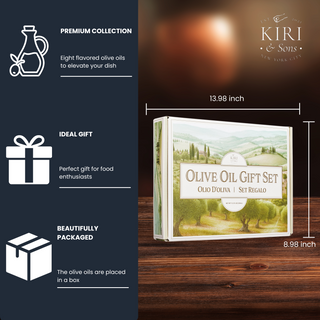 Olive Oil Gourmet Sampler Gift Set Of 8 Premium Extra Virgin Olive Oil Made In Spain Natural Flavors
