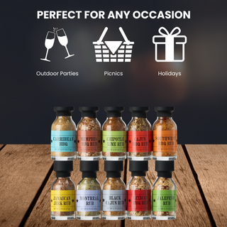 Smokehouse Bbq Gourmet Grilling Spice Set 10 Set Glass Bottle Seasonings Grill Seasoning Flavors Inc