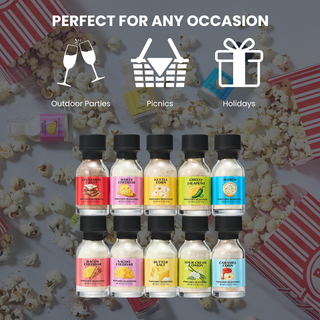 Gourmet Popcorn Seasoning Sampler Kit 10 Flavor Variety Pack Including Kettle Corn Garlic Parmesan B
